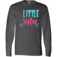 thumbnail image 3 of Inktastic Little Sister, Younger Sister, Arrow - Blue Pink Long Sleeve T-Shirt, 3 of 5