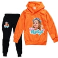 thumbnail image 1 of Conjunto de Top y pantalones rosas para niñas, falda de bebé Kawaii, ropa bonita, conjunto de 2 uds de moda estética con estampado de dibujos animados Nastyaing zhangyuxiang LED, 1 of 2