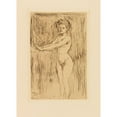 thumbnail image 3 of Edvard Munch 14x18 Black Modern Framed Museum Art Print Titled - Model, His Hands Warming (1896), 3 of 5