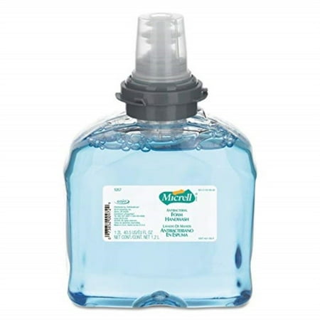 MICRELL TFX Antibacterial Foam Handwash, 1200 mL Hand Soap Refill For MICRELL TFX Touch-Free Dispenser (Pack of 2) - 5357-02