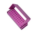 thumbnail image 2 of Soporte Para Fresas De 30 Agujeros, Esterilizable En Autoclave Con Tapa Abierta, Organizador De Fresas Resistente, Color Morado, 2 of 8