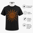thumbnail image 6 of Vintage Sun Graphic T-Shirt, Unisex Classic Fit Celestial Boho Tee, 6 of 9