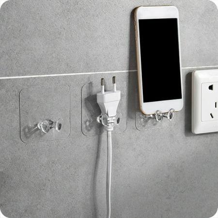 Wall Storage Hook Power Plug Socket Holder | Adhesive Plastic Wall Hanger | Multi-Function Organizer for Cable Wire Management | Home Office Use | 2 Pack | 6x6x2cm | 1kg Load Capacity Wall Storage Hook Power Plug Socket Holder | Adhesive Plastic Wall Hanger | Multi-Function Organizer for Cable Wire Management | Home Office Use | 2 Pack | 6x6x2cm | 1kg Load Capacity