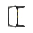 thumbnail image 4 of Tripp Lite SmartRack 16U Wall-Mount 2-Post Open Frame Rack, Hinged Front, Heavy Duty - Rack open frame - heavy duty - 2-post - wall mountable - black - 16U - 19", 4 of 12