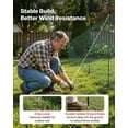 thumbnail image 5 of VEVOR Temporary Fence with Posts, 3.9 x 49.2 FT Plastic Mesh Fencing, Garden Safety Fences Netting with Double-Spike Stakes & Guy Ropes, Temporary Fence for Dogs, Chickens, Plants, Outdoor Yards, 5 of 9