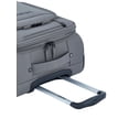 thumbnail image 7 of Wrangler 20-inch Soft-Side Expandable Rolling Carry-on with 8-Wheel Spinner System, Sharkskin Grey, 7 of 7