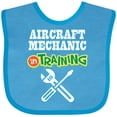 thumbnail image 3 of Inktastic Aircraft Mechanic in Training Future Occupation Boys or Girls Baby Bib, 3 of 4
