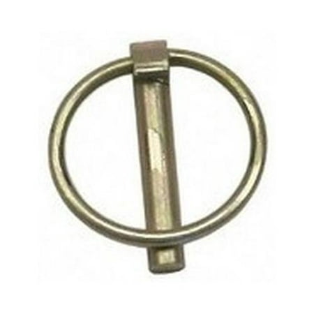 Lynch Pin  Category 0  Yellow Zinc-plated  3/16 X 1-1/8   HH  81911 3/16  shaft diameter  category 0  yellow zinc plated  lynch pin  fits top link pins & lift arm pins  forged steel with snap lock ring  usable length 1-1/8   shank length 1-3/8   overall length 1-5/8 . 3/16  shaft diameter Fit category 0 top link pins and lift arm pins Yellow zinc plated
