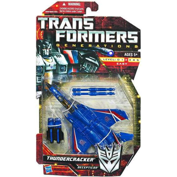 Transformers Hasbro Generations 12 months Deluxe Thundercracker Deception Action Figure, Multicolor