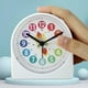 thumbnail image 5 of Reloj despertador analógico creativo, con lámpara de noche, con pilas, relojes de escritorio de aprendizaje silencioso para de juegos Cohete Macarena Despertador, 5 of 8