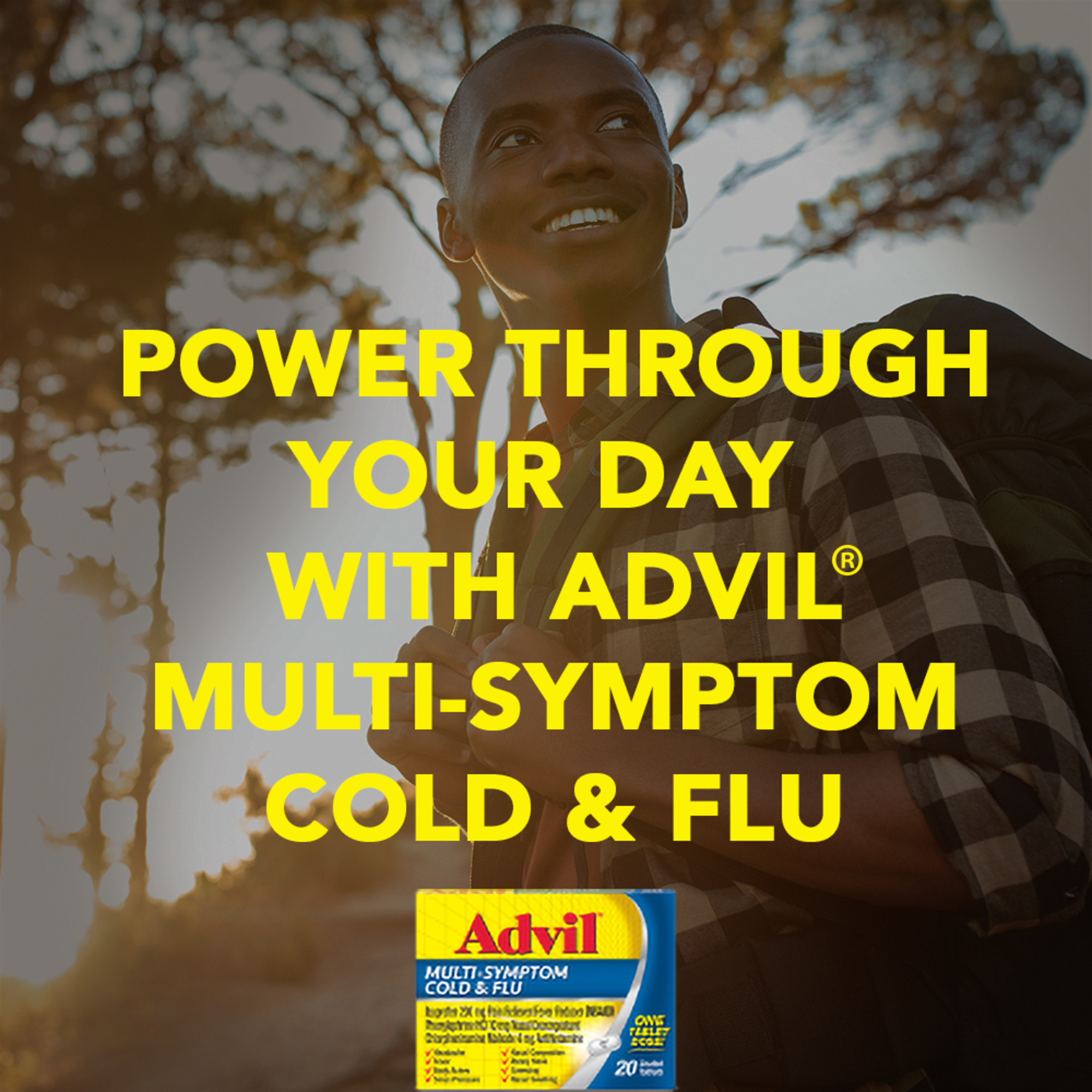 Advil Multi-Symptom Cold and Flu Medicine Fever Reducer Coated Tablets, 20 Count - image 5 of 11