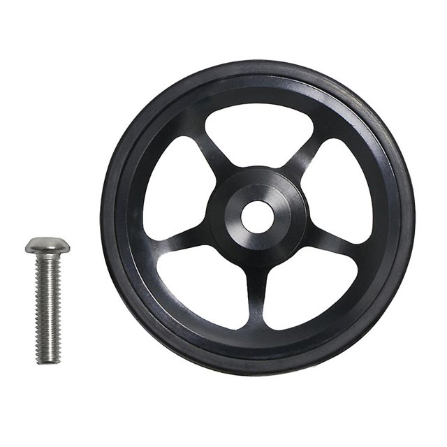 Estante de carga trasero para bicicleta plegable, barra de extensión de rueda fácil, rueda de rodamiento de varilla telescópica de 60mm