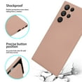 thumbnail image 6 of Samsung Galaxy S22 Ultra Case Silky Soft Touch, Liquid Silicone Protective Phone Case Pink, 6 of 6