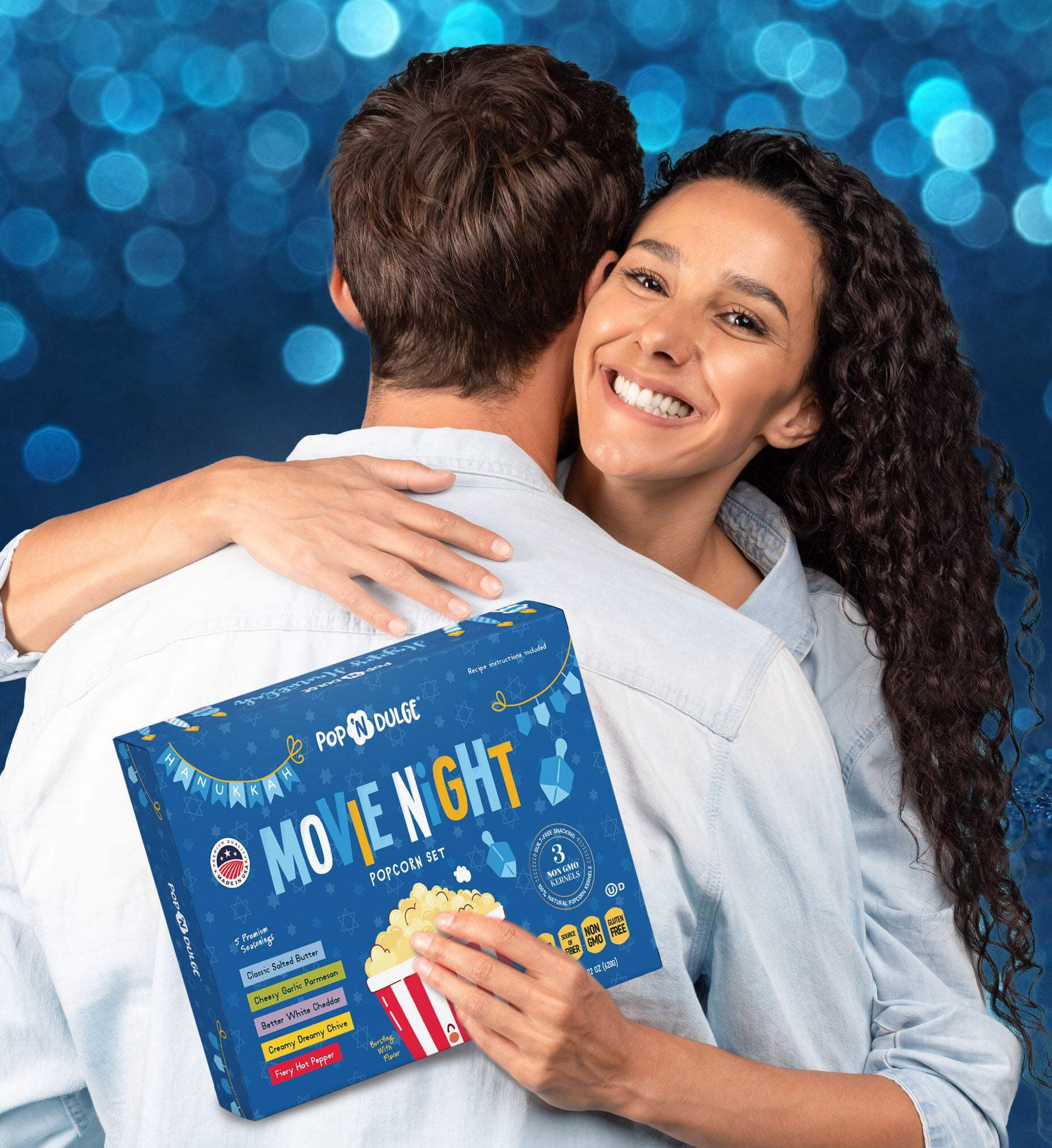 Hanukkah Movie Night Gourmet Popcorn Gift Set