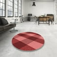 thumbnail image 4 of Ahgly Company Machine Washable Indoor Square Transitional Red Area Rugs, 6' Square, 4 of 7