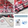 thumbnail image 2 of Valentine's Day Blackout Curtains for Bedroom, Red Truck Love Heart Roses Rustic Thermal Insulated Kitchen Drapes with Grommets, Light Blocking Window Treatment, 2 Panels 52" x 54", 2 of 7