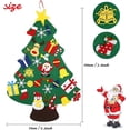 thumbnail image 3 of Vafful Christmas Tree for Kids Toy for 3-6 Years Boys and Girls Toys Vinyl Etchings Felt Christmas Trees Gift Ornament Xmas Santa Decorations Wall Hanging 31 Ornaments Kids Gift, 3 of 7