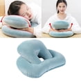 thumbnail image 1 of Soporte de cuello de almohada portátil súper suave para viajes de oficina, escritorio para , viajes de apoyo Macarena almohada para la siesta del cuello del escritorio, 1 of 8