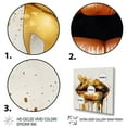 thumbnail image 3 of Designart "Gold Lips Of Luxury I" Fashion Wall Art Print, 3 of 5