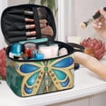 thumbnail image 5 of HELLHERO Space-Efficient Makeup Case Organizer Women & Men Gemstone Butterfly PouchGemstone Butterfly Pouch Hand-Held Travel Cosmetic Organizer Travel, 5 of 6