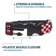 thumbnail image 4 of Carroll Shelby Pet Collar, Dog Collar Plastic Buckle, Shelby 60th Anniversary Checker Red Black White, 20 to 31 Inches 1.5 Inch Wide, 4 of 8
