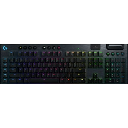 Logitech G915 LIGHTSPEED RGB Mechanical Gaming Keyboard, Low Profile GL Clicky Key Switch, LIGHTSYNC RGB, Advanced LIGHTSPEED Wireless and Bluetooth Support