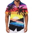 thumbnail image 5 of JSKUMAR Men's Hawaiian Printed Short Sleeve Shirts Tropical Graphic Button Down Holiday Shirt Vacation Casual Beach Outfit Multicolor-22,L, 5 of 7