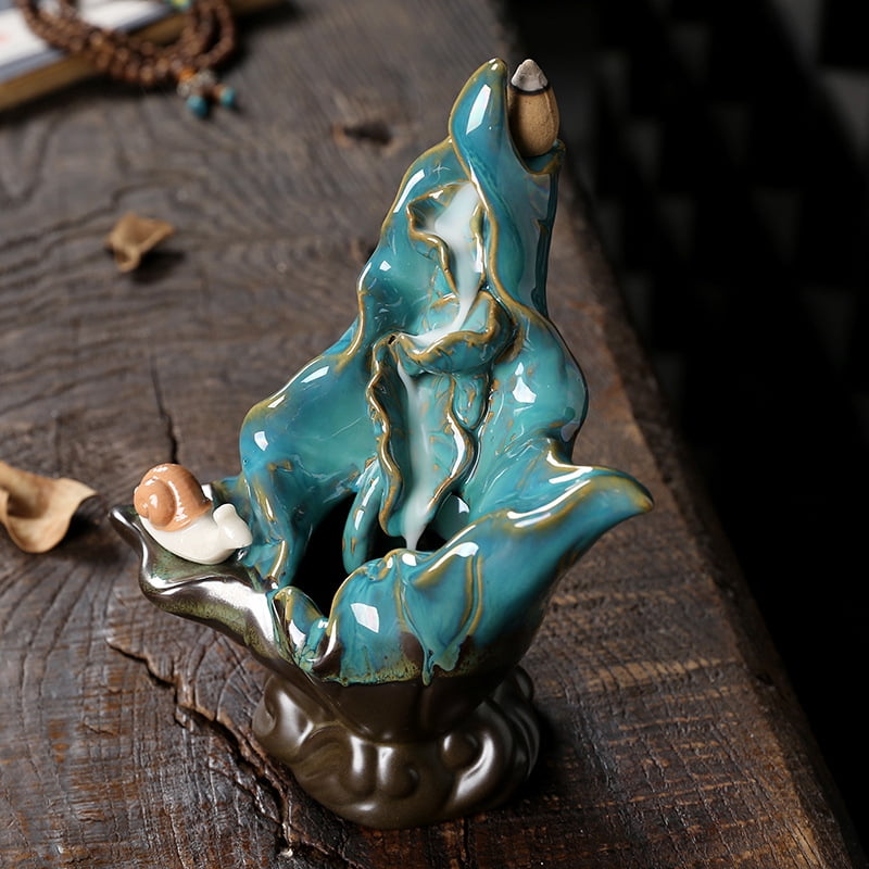 Creative Snail Backflow Incense Holder Household Indoor Tower Aroma Sandalwood Incense Burner Tea Ceremony Decoration