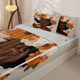 thumbnail image 3 of Castle Fairy Black Woman Zipper Twin Comforter Sets with Fitted Sheet and 2 Pillowcases,Romantic Floral Butterflies Zipper Bedding Set,Beige,Grey Reversible,4-Piece, 3 of 6