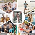 thumbnail image 6 of OUSIMEN Men's Board Shorts Quick Dry Men's Novelty Swimwear with Mesh Mens Briefs, 6 of 7