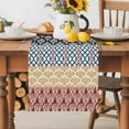 thumbnail image 5 of Vintage Table Runner, Medieval Bohemian Red Geometric Stripe Kitchen Table Runners Dress Scarves for Table Decorations Party/Restaurant/Indoor Outdoor Use, 13x120in, 5 of 9