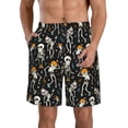 thumbnail image 1 of Fotbe Dancing Skeleton Party Trajes de Baño Estampados para Hombre, Shorts de Verano de Secado Rápido, Ropa de Playa, Bañadores-Large, 1 of 6