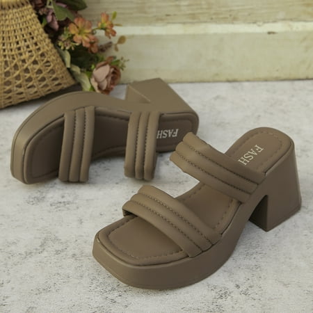 

plus size muffin thick-soled sandals and slippers women‘s 2024 summer fashion new thick heel heightening sandals women‘s fashionable outerwear
