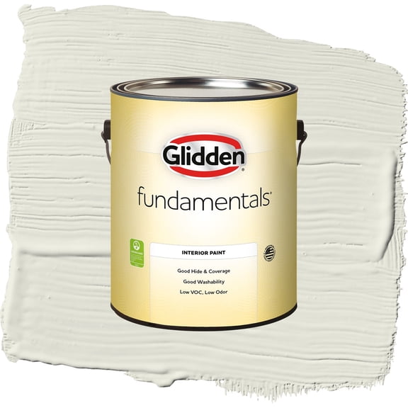 Glidden Fundamentals Rain Cloud Flat Interior Paint and Primer, 1 Gallon