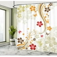 thumbnail image 5 of Ambesonne Floral Shower Curtain, Swirling Florets Botany, 69"Wx84"L, Multicolor, 5 of 5