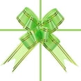 thumbnail image 3 of Uxcell 4" Gift Wrap Bows Christmas Pull Bow Baskets Present Wrapping Ribbon Bows Green 10 Pack, 3 of 6