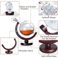 thumbnail image 2 of Juego de Decantador de Whisky, Juego de Decantador de Vino Globo con 2 Vasos, Piedras de Whisky Escalofriantes, Dispensador de Bebidas Alcohólicas y Set de Regalo para Licor, Whisky, Bourbon, 2 of 4