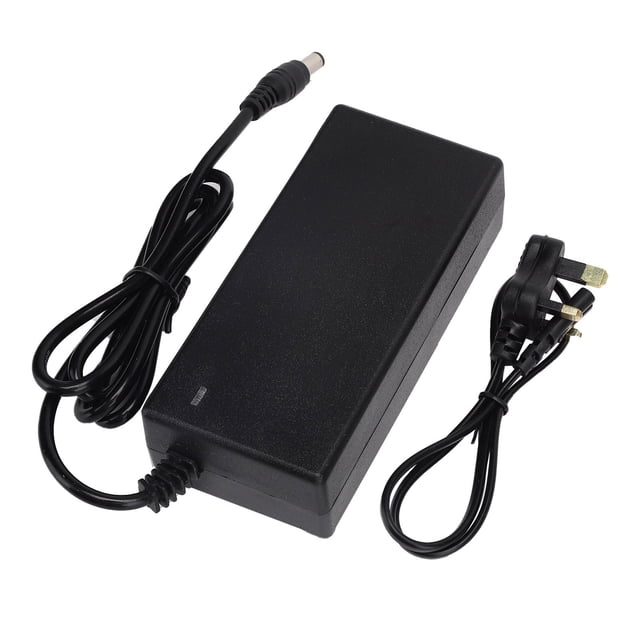 Battery Charger Adapter, Lithium Battery Charger Adapter 42V 2A Power Adapter DC 5.5mm Male Connector For 36V Lithium Ion Battery UK Plug