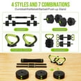 thumbnail image 2 of Kojooin 4-in-1 Adjustable 44Lbs Dumbbell & Kettlebell Set – Sand-Filled PE Weights, Multi-Functional Home Gym Equipment for Bench Press, Squats, Push-Ups, 2 of 8