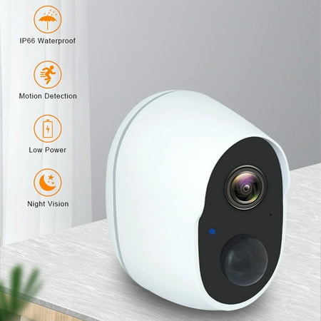 

Wireless WiFi Security Camera Video/Color Night Vision/AI Motion Detection for Outdoor/Home Battery Powered