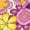 Colorful Flowers, variant on Uorisanigo Cute Four-Leaf Clover Womens Golf Shirt Quick Dry Casual Women's 3/4 Sleeve Athletic Golf Shirts Fashionable Quarter Zip Workout Tops Soft Comfortable Tennis Tops Size S