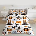 thumbnail image 2 of Feelyou Teens Witch Hat Pumpkin Twin Comforter Sets, Gothic Halloween Bedding Set, 2pcs, 2 of 8