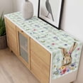 thumbnail image 4 of Bunny Easter Table Runner - 90 Inch Long, Kitchen Dining Table Runner Dresser Scarves, Green Plaid Spring Floral Pastoral Farmhouse Decor for Coffee Tables Wedding Party Banquet, 4 of 8