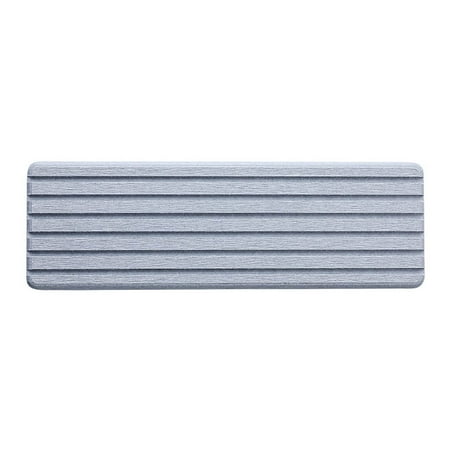 

HIMIWAY Household Diatomite Absorbent Table C-oaster Quick-Dry Cup Mat Soap Pad Kitchen M-ildewProof Rack Bathroom Makeup Holder 31*10cm Gray