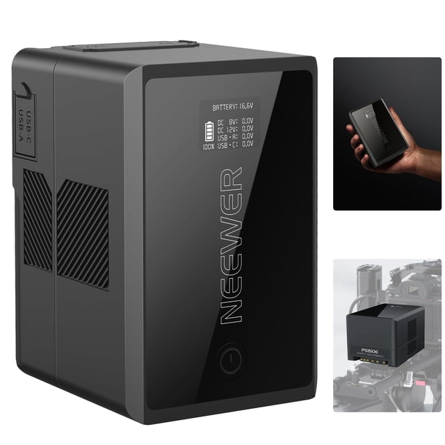 Batería de montaje en V Neewer PS150E 150 Wh 10350 mAh 14,54 V con puertos