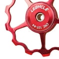 thumbnail image 2 of Rueda Bicicleta LEBYCLE 13T Bike Rear Derailleur Polea Guide Bearing Jockey Wheel (Rojo), 2 of 4