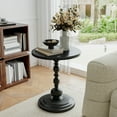 thumbnail image 6 of Pinmoco Round Side Table, Metal End Table, Anti-Rust and Waterproof Small Coffee Table for Living Room Bedroom Balcony, Black, 6 of 7