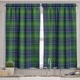 thumbnail image 2 of Ambesonne Plaid Valance & Curtain, Grunge Vibrant Folkloric, 55"x24", Multicolor, 2 of 6