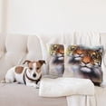 thumbnail image 4 of Ambesonne Mandala Throw Pillow Cover 2 Pack, Wildlife Savannah Animals, 18", Multicolor, 4 of 5