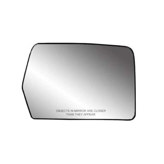 30194 - Fit System Passenger Side Heated Mirror Glass w/ backing plate, Ford F150 04-14, Lincoln Mark LT 06-08, 6 13/ 16" x 9 1/ 8" x 10 1/ 2" (w/ o Blind Spot)